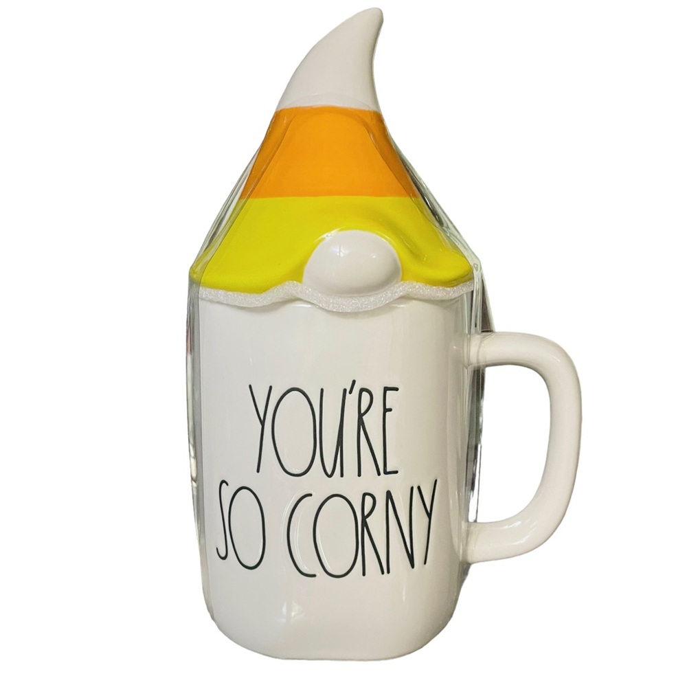 3 for $25 Rae Dunn Halloween YOURE SO CORNY Mug with Topper Lid